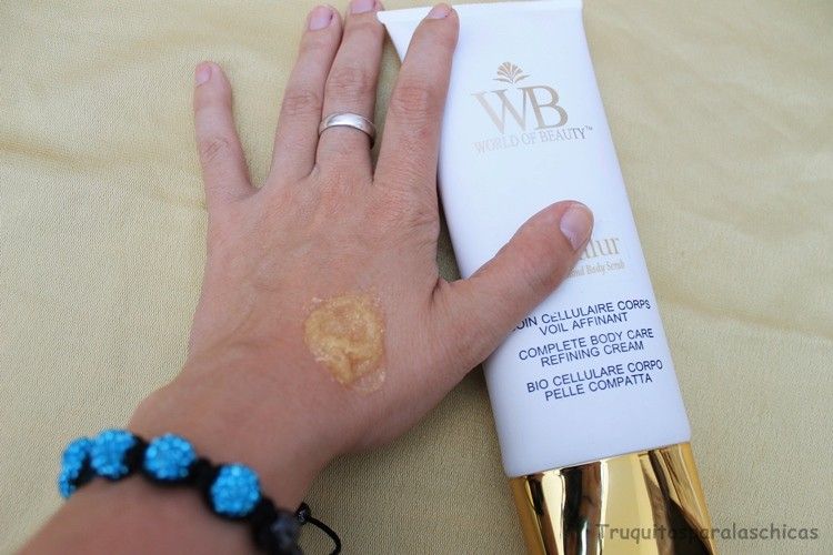 exfoliante corporal de oro World of Beauty