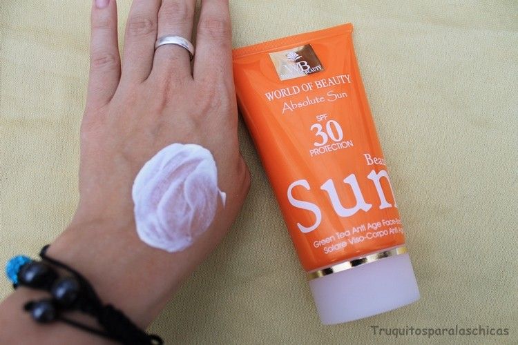 Protector solar SPF ultra lujoso World of Beauty