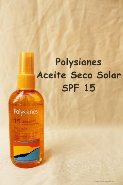 Aceite Seco Solar SPF 15 de Polysianes