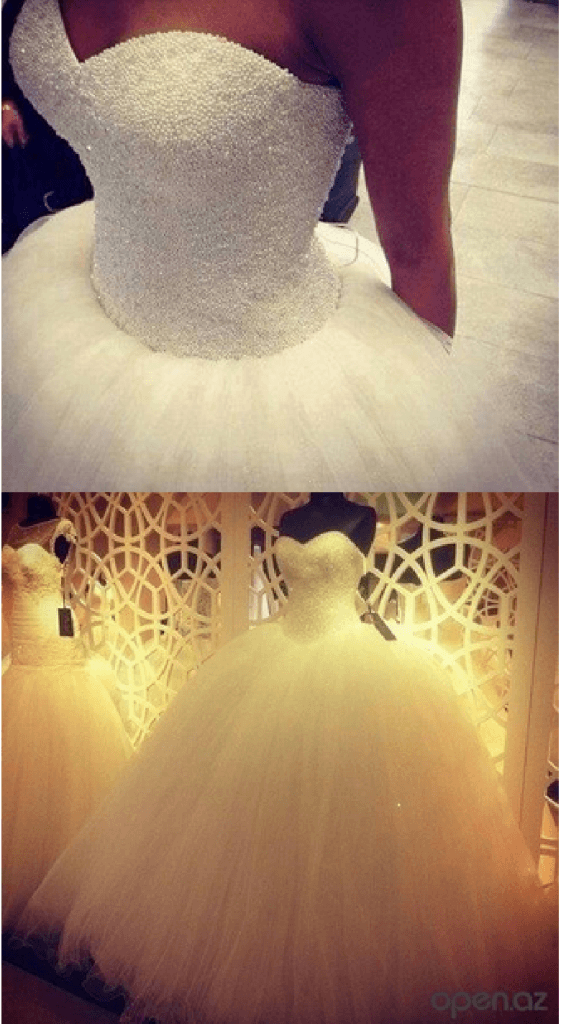 vestido de novia de perlas barato