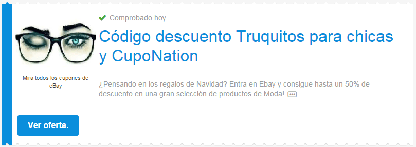 codigo descuento ebay