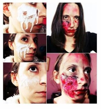 maquillaje sin látex para halloween