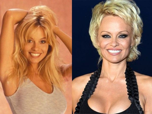 pamela anderson con y sin photoshop