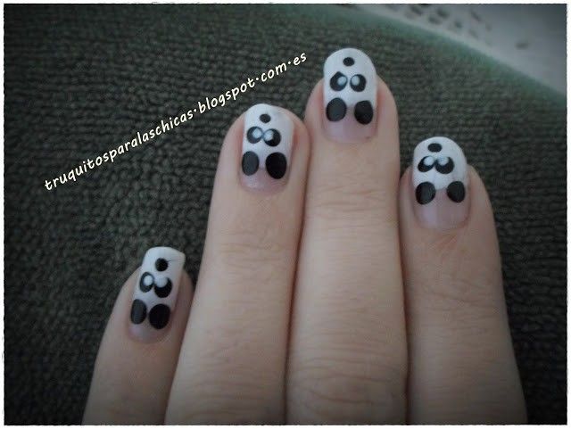 manicura de oso panda