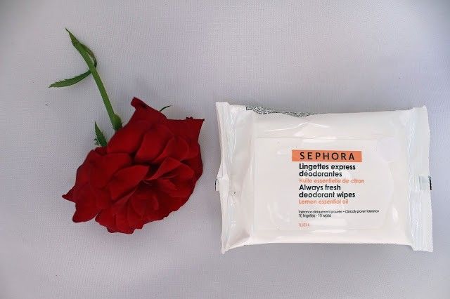 Toallitas desodorantes exprés de Sephora