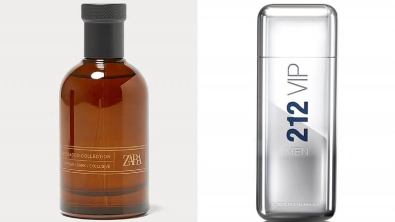 Tobacco Collection de Zara es la equivalencia de 212 VIP Men de Carolina Herrera