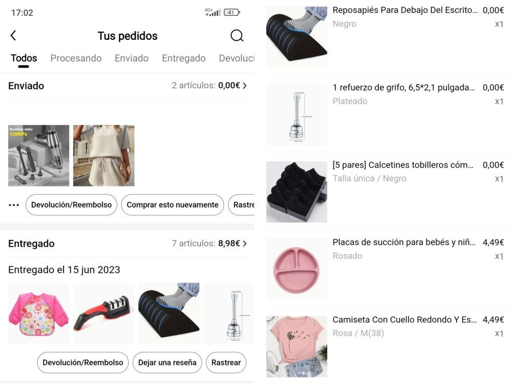 opinión temu compras y la granja