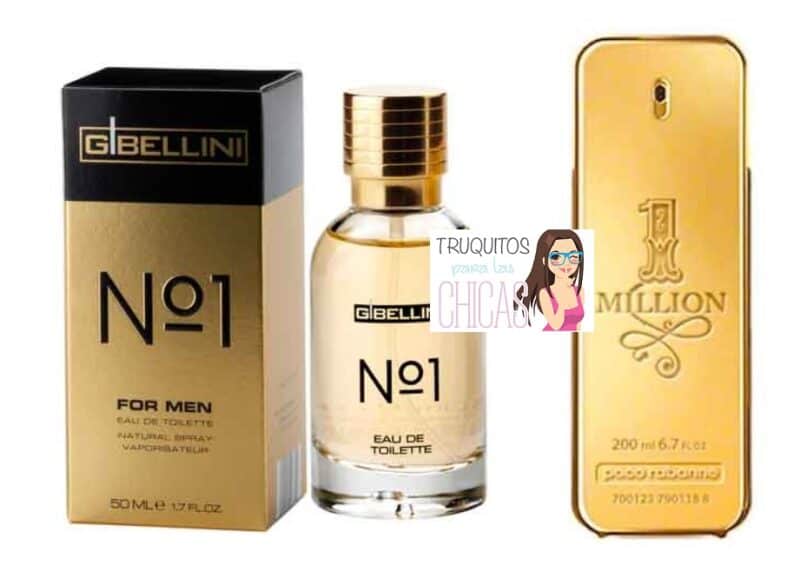equivalencia de Lidl de 1 Million de Paco Rabanne es G bellini nº1