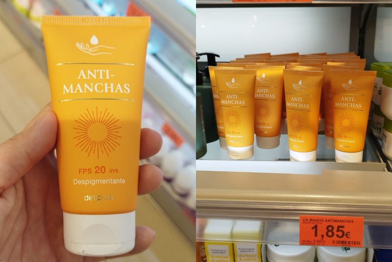 Crema de manos antimanchas Mercadona