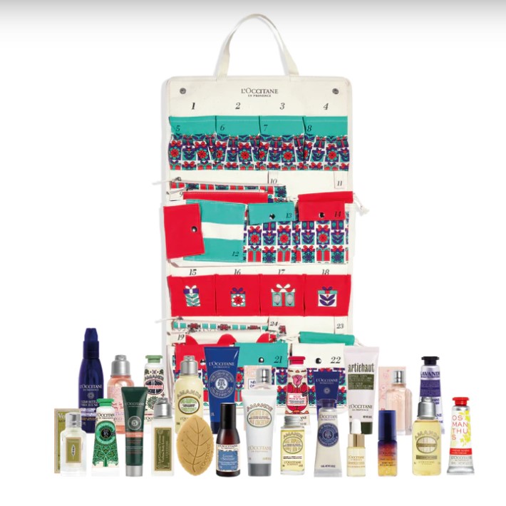 calendario de adviento belleza 2024 reutilizable de loccitane